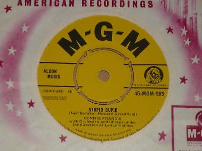 Connie-Francis-Stupid-Cupid-MGM-45